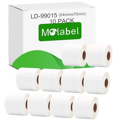 10 x Molabel 99015 S0722440 Adressetiketten für Dymo LabelWriter 4XL 450 400 330 320 310, 54 x 70 mm von Molabel