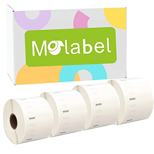 Molabel 11354 4pack 57 x 32 mm Compatible for DYMO S0722540 Dymo LabelWriter 300, 310, 315, 320, 330 series, 400 series, 450 series von Molabel