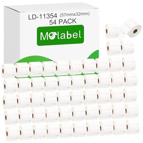 Molabel 11354 54pack 57 x 32 mm Compatible with DYMO S0722540 Dymo LabelWriter 300, 310, 315, 320, 330 series, 400 series, 450 series von Molabel