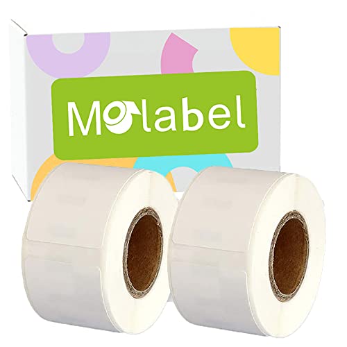 Molabel 99010 2-Pack(28 x 89 mm) Compatible with Dymo Labelwriter 4XL 450 400 330 320 310 SLP120 200 220 240 400 450 von Molabel