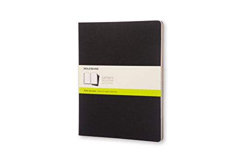 Moleskine Cahier, Notizhefte, 3er Set, schwarz, XXLarge von Moleskine