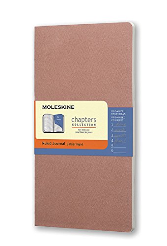 Moleskine Chapter Notizheft Slim Medium, Liniert, altrosa von Moleskine