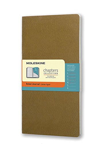 Moleskine Chapter Notizheft Slim Medium, Liniert, olive von Moleskine