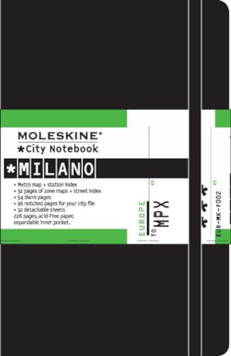 Moleskine City Notebook Milano, Pocket, Hardcover, schwarz von Moleskine