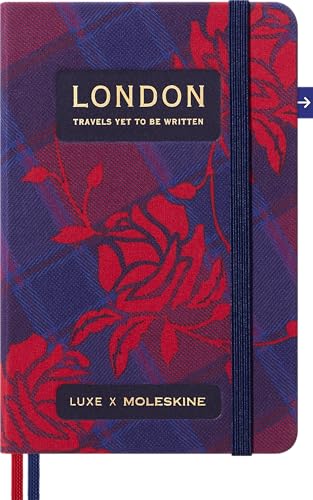 Moleskine LUXE Notizbuch London City mit ReiseInhalten, Fester Leinwandeinband und Elastische Schließung, Taschen Format 9 x 14 cm von Moleskine