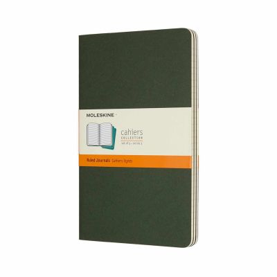 Notizbücher Cahier liniert Kartoneinband A5 3 Stück von Moleskine