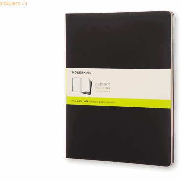 Moleskine Notizheft Cahier XXL 21,59x27,94cm blanko Kartoneinband VE=3 von Moleskine