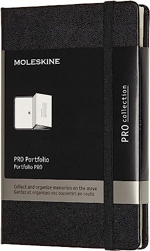 Moleskine Portfolio (Pocket/A6, 6 Fächer und Taschen, Hard Cover) schwarz von Moleskine