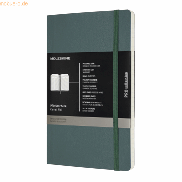 Moleskine Professionelles Notizbuch Large A5 Softcover 96 Blatt waldgr von Moleskine