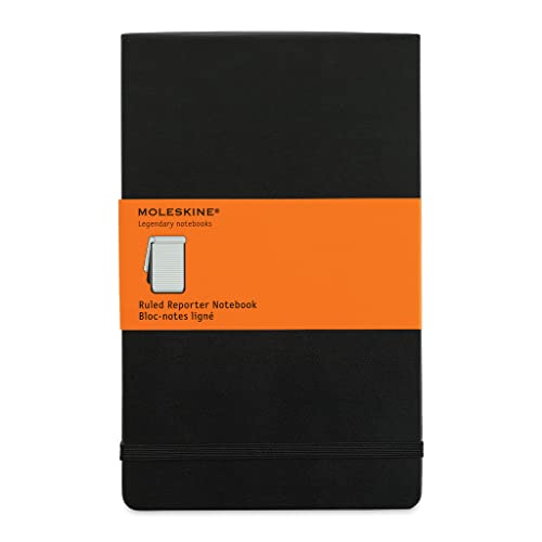 Moleskine Reporter-Notizblock Large, Hardcover, liniert, schwarz von Moleskine