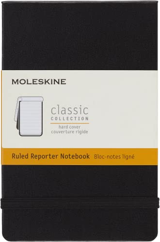 Moleskine S05483 Reporter-Notizblock Pocket, Hardcover, liniert, schwarz von Moleskine