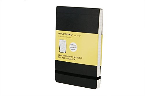 Moleskine Reporter-Notizblock Pocket, Softcover, kariert, schwarz von Moleskine