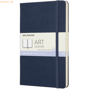 Moleskine Skizzenbuch Large A5 165g/qm 52 Blatt Hardcover saphir von Moleskine