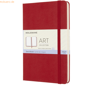 Moleskine Skizzenbuch Medium 11,5x18cm 165g/qm 44 Blatt Hardcover scha von Moleskine