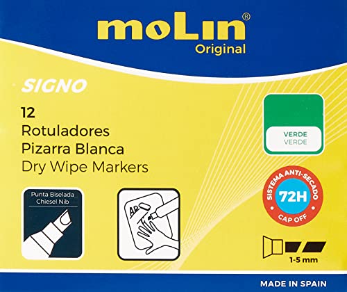 Molin - Whiteboard-Marker, abgeschrägt, Grün von Molin