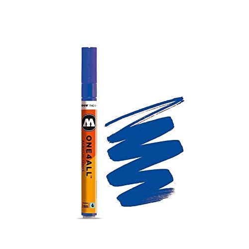 Molotow 127-HS Marker ONE4ALL, 2mm Spitze, 5,0ml, echtblau von Molotow