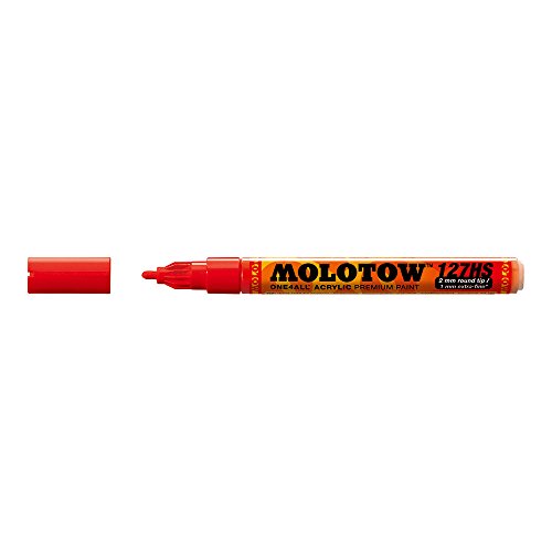 Molotow 127-HS Marker ONE4ALL, 2mm Spitze, 5,0ml, verkehrsrot von Molotow