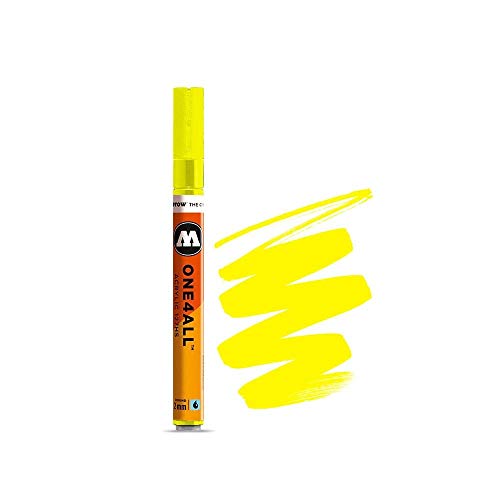 Molotow 127-HS Marker ONE4ALL, 2mm Spitze, 5,0ml, zinkgelb von Molotow