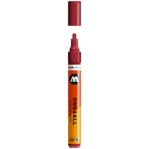 Molotow 227-HS Marker ONE4ALL, 4mm Spitze, 9,0ml, burgundrot von Molotow