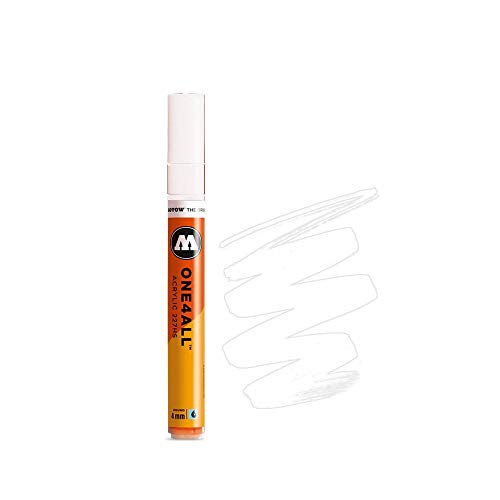 Molotow 227-HS Marker ONE4ALL, 4mm Spitze, 9,0ml, signalweiß von Molotow