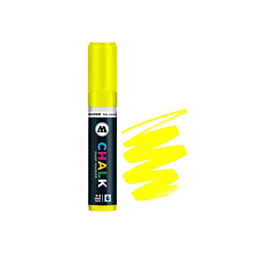 Molotow Chalk Pump Marker 4-8mm Chisel Neon Yellow von Molotow