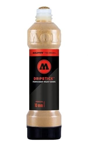 Molotow Dripstick Permanent Paint 860DS – Alkoholbasierter glänzender Marker (Gold) von Molotow