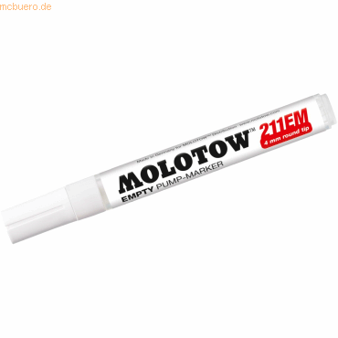 Molotow Leermarker Pump Marker 211EM 4mm von Molotow