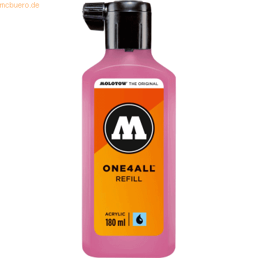 Molotow Nachfülltinte One4All für Permanentmarker 180ml neonpink von Molotow