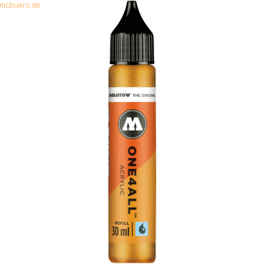 Molotow Nachfülltinte One4All für Permanentmarker 30ml metallic gold von Molotow