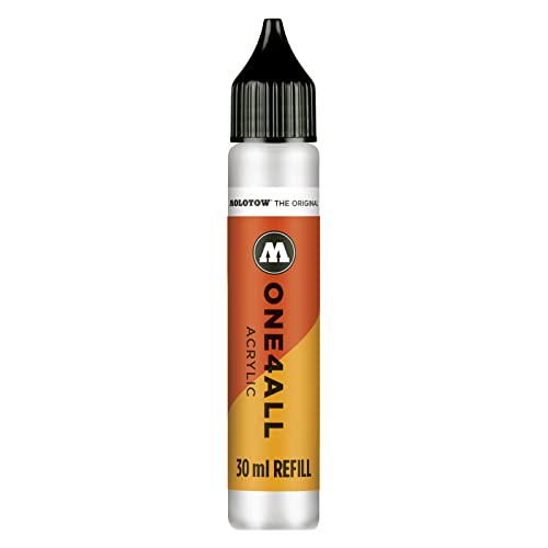 Molotow ONE4ALL Refill Acryl, Farbe 160 signal weiß 30 ml, Nachfülltinte für Permanentmarker von Molotow