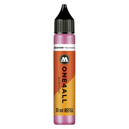 Molotow ONE4ALL Refill Acryl, Farbe 200 neon pink 30 ml, Nachfülltinte für Permanentmarker von Molotow