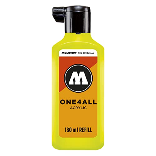 Molotow ONE4ALL Refill Acryl, Farbe 236 giftgrün 180 ml,Nachfülltinte für Permanentmarker von Molotow