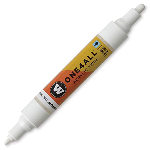 Molotow One4All Acrylic Twin Marker 160 – Signal White von Molotow