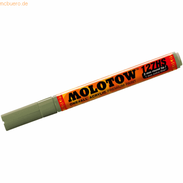 Molotow Permanentmarker One4All 127 HS nachfüllbar 2mm amazonas hell von Molotow