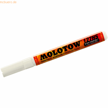 Molotow Permanentmarker One4All 127 HS nachfüllbar 2mm naturweiß von Molotow