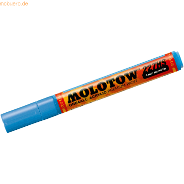 Molotow Permanentmarker One4All 227 HS nachfüllbar 4mm schockblau mitt von Molotow