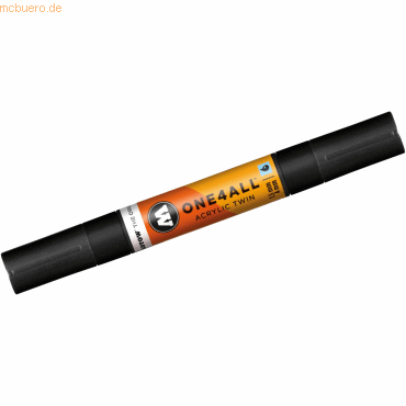 Molotow Permanentmarker One4All Acrylic Twin nachfüllbar 1,5 und 4mm s von Molotow