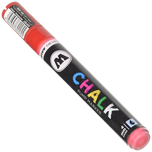 Molotow Pump Marker Chalk (nachfüllbar, 4 mm) 6 Stück rot von Molotow