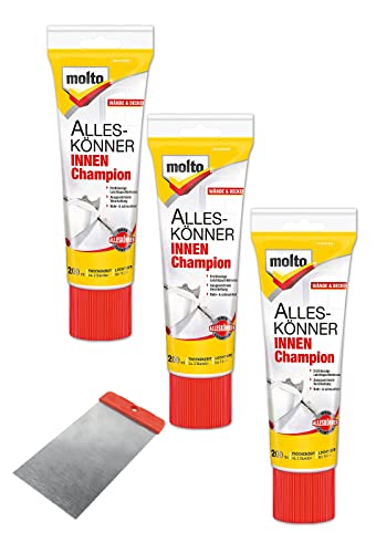 Molto Alleskönner INNEN Champion 3 x 200 ml inkl. Spachtel von Molto