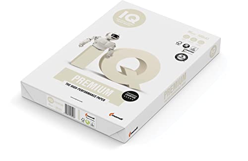 MONDI Kopier- u. Uws-Kopierpapiere, Seide, Weiss - Kleinformat IQ TRIOTEC Premium Papier-A4, 80 g/qm, 500 Blatt von MONDI