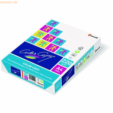 Mondi Kopierpapier Mondi ColorCopy A4 220 g/qm weiß VE=250 Blatt von Mondi