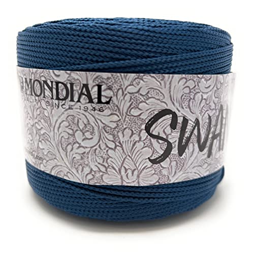 Mondial Knäuel, Swan Garn 100% Polyester (693 Petrol) von Mondial