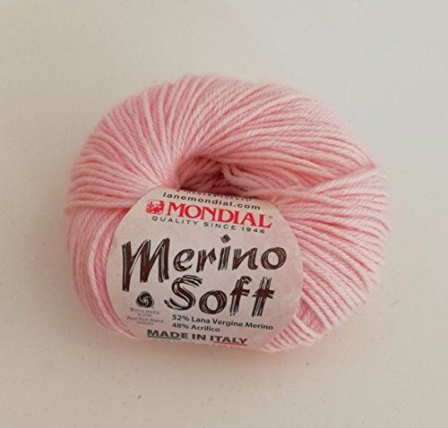 Mondial Wolle "Merino Soft" (595 Rosa) von Mondial