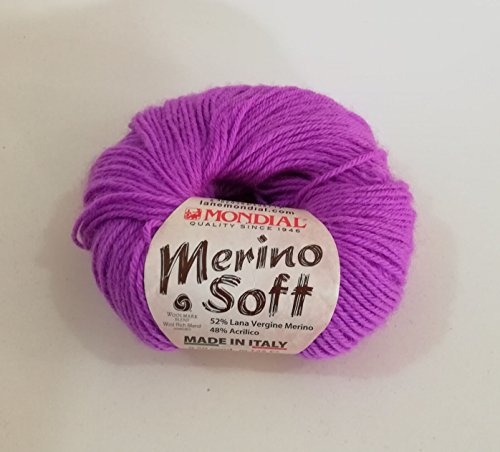 Mondial Wolle "Merino Soft" (754 Lavendel) von Mondial