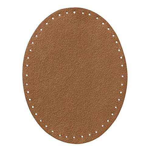 Mono Quick 100xx 2er Flicken Wildlederimitat, Applikation, Bügelbild, Patch Oval (10045 - Beige) von Mono Quick