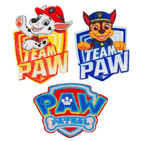 Mono-Quick Applikationen "Paw Patrol", Größe: 4,6–7 cm, Inhalt: 3 Stück von Mono-Quick