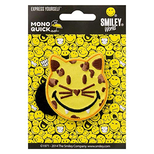 Mono Quick Applikationen mit Klett zum wechseln, Bügelbild, Aufnäher, Flicken, Iron on Patch - Auto, Smiley, Herz, Frosch, Polizei, Panda, Feuerwehr, Biene (16814 Tiger) von Mono Quick