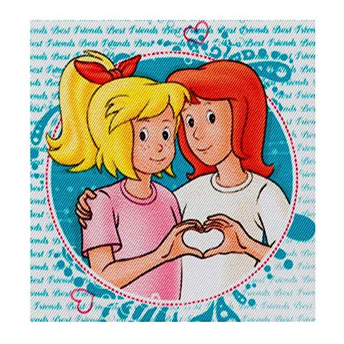 Mono Quick Bibi & Tina Applikationen, Bügelbilder, Patches, Amadeus, Sabrina (14267 Quadrat Freundinnen blau) von Mono Quick