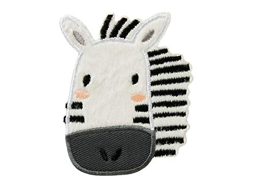 Mono-Quick Bügelbild Aufnäher Patch Applikation zum Aufbügeln Zoo Tiere Zebra 6,0 x 7,5 cm von Monoquick