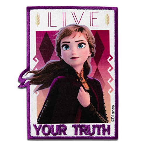 Mono-Quick Disney Frozen 2 Anna Patch Eiskönigin - Aufnäher, Bügelbild, Aufbügler, Applikationen, Patches, Flicken, Zum Aufbügeln, Größe: 8 x 6 cm von Mono-Quick